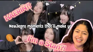 IS HAERIN OKAY!? (Reacting to "NewJeans moments that'll make you stan")