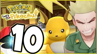 Pokémon Let's Go Pikachu Walkthrough Part 10 Vermilion  Gym Leader (co-op gameplay)