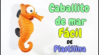 Cómo hacer un caballito de mar de plastilina fácil paso a paso explicado playdoh