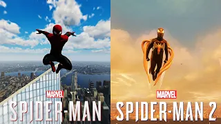 Marvel's Spider Man Remastered Vs Marvel's Spider Man 2 | Comparison