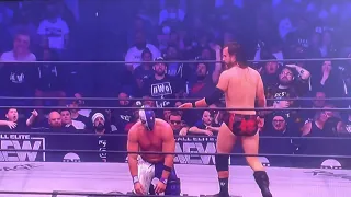 AEW Rampage 18/02/22 - Adam Cole cheating to beat #10 Preston Vance