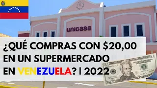 Qué puedes COMPRAR con 20 DOLARES en un SUPERMERCADO en VENEZUELA | 2022