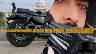 Happy NY 2021- Kolar ride| Iron 883 is fast enough?|  Decel Pop from exhaust |My first English vlog