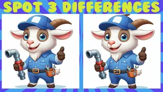 99% can't find differences😎!! | Find 3 Differences between two pictures 👀| Spot the Difference No90