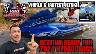 2024 HydroDrags Prep + World Record Fastest Jetski + The Punisher Sea-Doo RXP-X + PWC Drag Racing