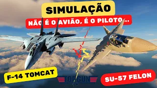 SIMULAÇÃO: "Top Gun: Maverick - O Duelo Épico F-14 Tomcat Vs SU-57 Felon" (Quem vai vencer?)