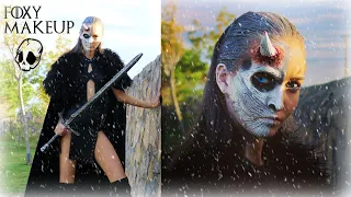 White Walker + Arya Stark Makeup Tutorial