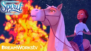 Bonfire Disaster! | SPIRIT RIDING FREE | Netflix