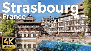 Strasbourg, France Walking Tour (4k Ultra HD 60fps) – With Captions