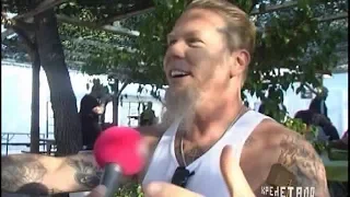 Interview w/ Metallica's James Hetfield at RockWave '07 + Live Footage