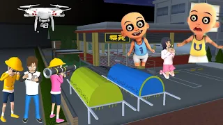 Yuta Cecep Mencari Mio Dengan Dron Baru Ketemu Keranda Seraam Sakura School Simulator