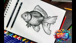 Learn to draw a Fish | F for Fish | Easy Pencil Course