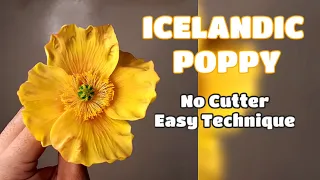 ICELANDIC POPPY Without Cutter and Easy Technique Vlog 37 by Marckevinstyle