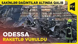 Ukrayna polisi dağıntılar altından insanları çıxarmağa çalışır