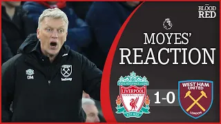 ‘One of the BEST’ - David Moyes Press Conference | Liverpool 1-0 West Ham