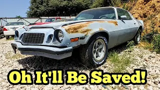 Good Deal? For Sale, Possible Z28? 1977 Camaro Junkyard Find