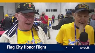 Bright and early: Veterans gear up to visit the nation's capitol | Flag City Honor Flight 2024