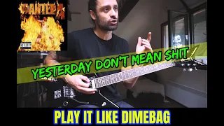 PLAY IT LIKE DIMEBAG #32 🔥 YESTERDAY DON'T MEAN SHIT 🔥 Solo Lesson by Attila Voros