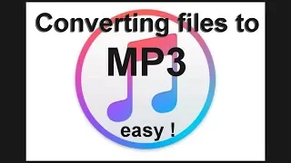 Converting iTunes music to mp3 files - EASY