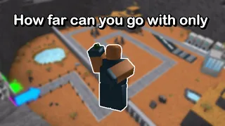 How far can you go with Only Fragger? | Roblox Tower Battles