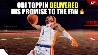 Obi Toppin Fulfilled His PROMISE To A Fan 🔥 | Highlight #Shorts