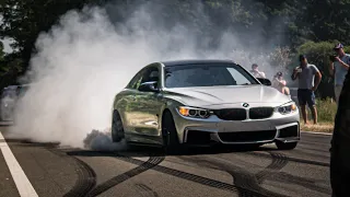 BMW M CARS LEAVING Bimmerfest 2023, MASSIVE BURNOUTS, DONUTS AND ACCELERATIONS, Drifts and more!!!