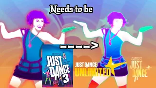 Top 5 songs from Just Dance 3 that needs to be on Just Dance+