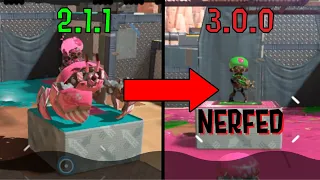 Splatoon 3 Patch 3.0.0 - Balance Changes Comparison