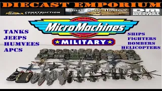 Galoob Micro Machines Military Collection Planes, Ships, Helicopters, Tanks, Armored Vehicles & More