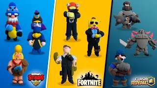 БАТЛ  Бравл Старс,  Фортнайт и Клеш Рояль  ✅ Brawl Stars, Fortnite, Clash Royale из пластилина ИСА