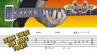 The Party's Over (Hopelessly in Love) by Journey - intro guitar riffs lesson, with tabs!