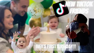 MEETING OUR TIKTOK FRIENDS | Ivey's First Birthday