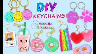 8 AMAZING DIY KEYCHAINS -  Keychain Making at Home - Cute Craft Ideas