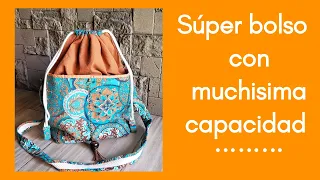 Aprende a hacer,paso a paso,  un bolso con muchísima capacidad  . Bolso Sandra