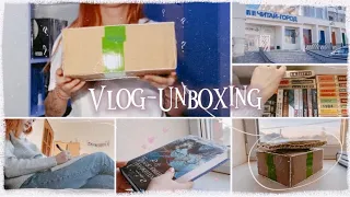 vlog-unboxing: 3 том «Небожителей», книги из читай-города (📦) и подарок от подруги🌿