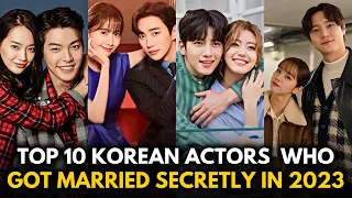 Top 10 Korean Actors Who Got Married Secretly in 2023