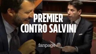 Conte bis al Senato, il premier ancora contro Salvini. E il leghista grida: "Poltronari!"