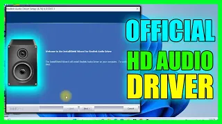 How to download and install realtek hd audio driver windows 11 High definition audio driver