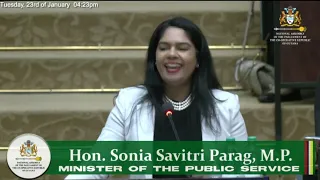 Budget 2024 debate presentation by Minister of Local Government & Regional Development, Sonia Parag.