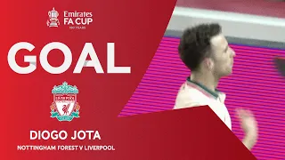 GOAL | Diogo Jota | Nottingham Forest v Liverpool | Quarter-Final | Emirates FA Cup 2021-22