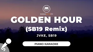 Golden Hour (SB19 Remix) - JVKE, SB19 (Piano Karaoke)