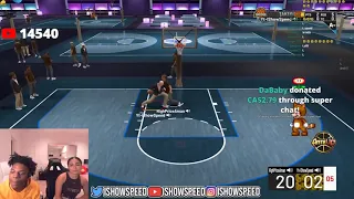 IShowSpeed plays NBA2K22 for the FIRST time W/ his GF...