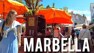 MARBELLA🇪🇦 Old Town Bars & Restaurants Beautiful Streets April 2024 Costa del Sol Spain 4K