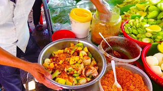 Never get enough of these TROPICAL FRUITS !!! MAJU KRALOK (Cambodian Sour Fruit Salad) | Street Food