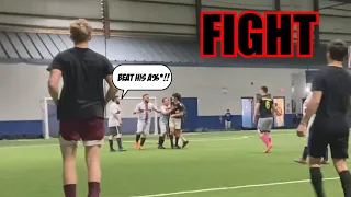 Trash Talkers Get EXPOSED In Men's Soccer League *FIGHT BREAKS OUT*