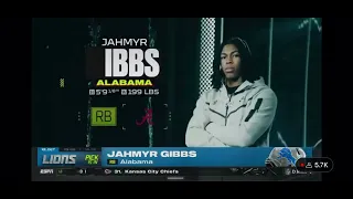 Detroit Lions Draft Jahmyr Gibbs at #13