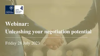 Webinar - Unleash your negotiation potential