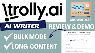 Trolly AI Writer Review - SEO Optimized Content In Bulk?