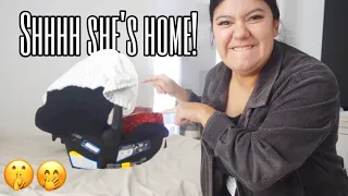 Bringing my TWIN daughter home UNEXPECTEDLY from NICU!! (No one knew!)