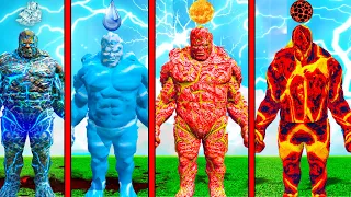 FRANKLIN STOLEN 4 ELEMENTAL GOD POWERS TO TRANSFORM INTO ICE GOD IN GTA 5 | GTA 5 AVENGERS